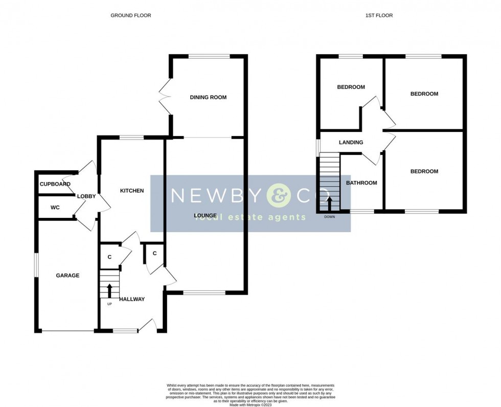 Floorplan for Arnolds Crescent, Newbold Verdon, Leicester