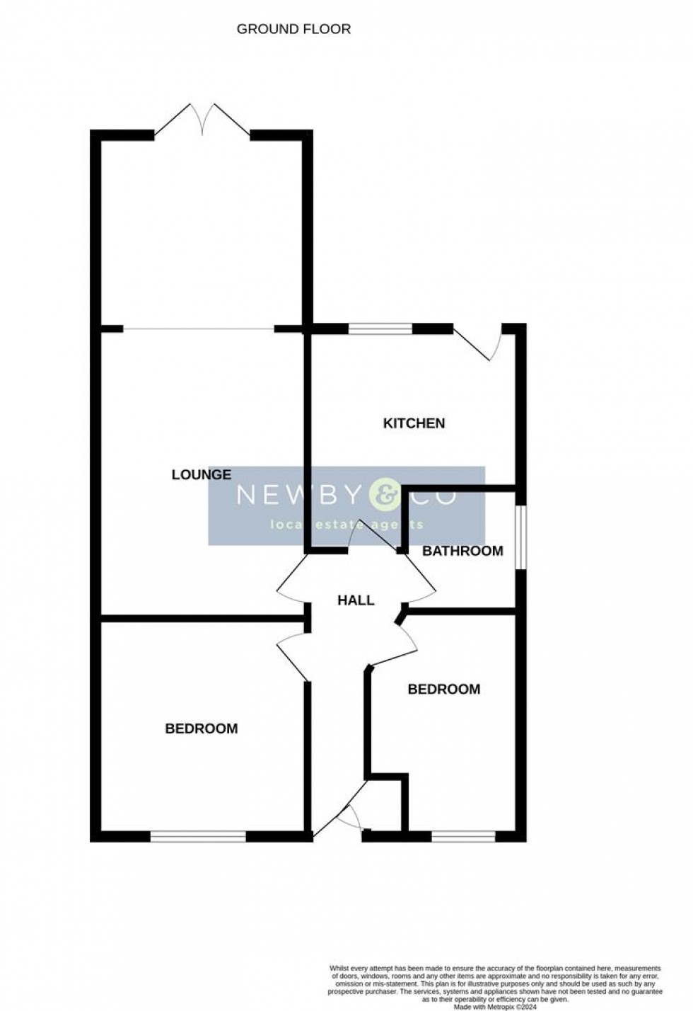 Floorplan for Treasure Close, Glenfield, Leicester