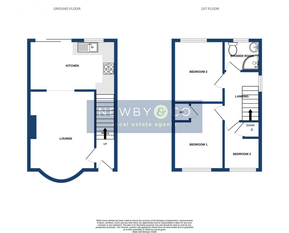 Floorplan for Ledwell Drive, Glenfield, Leics