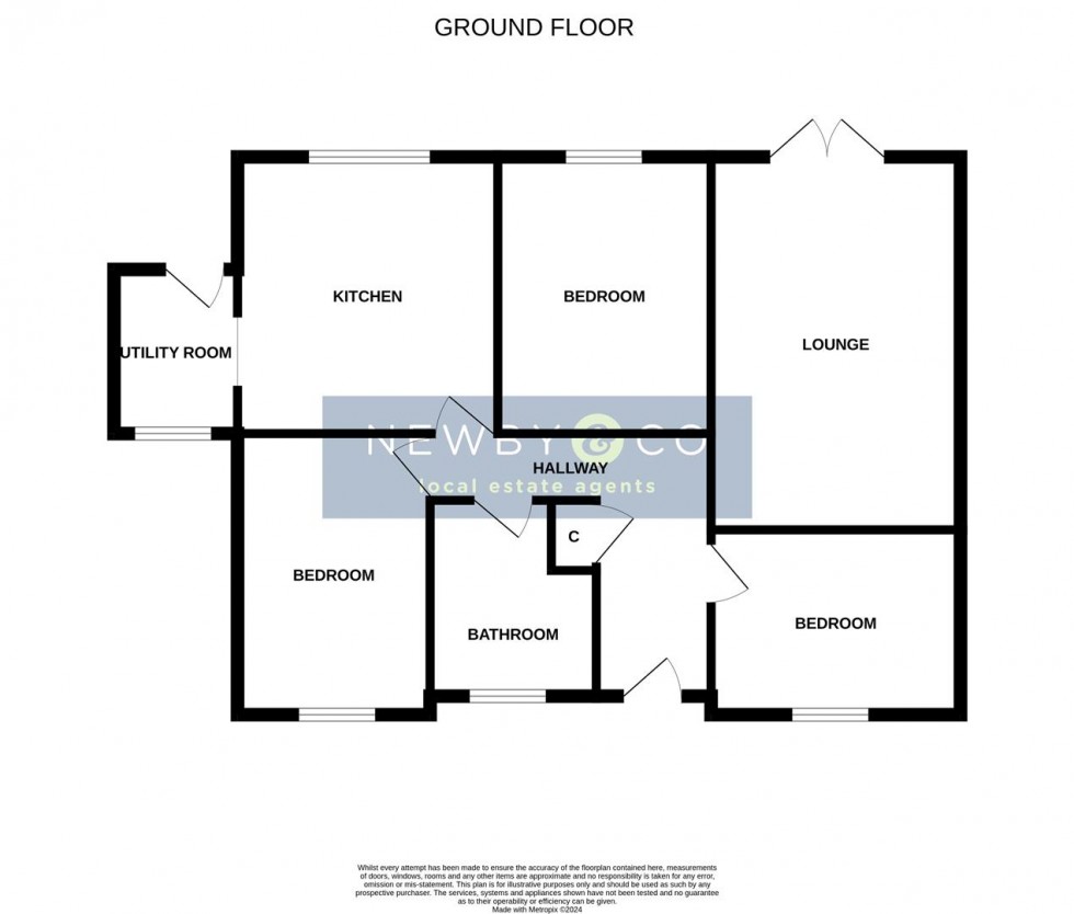 Floorplan for Lancaster Court, Groby, Leicester