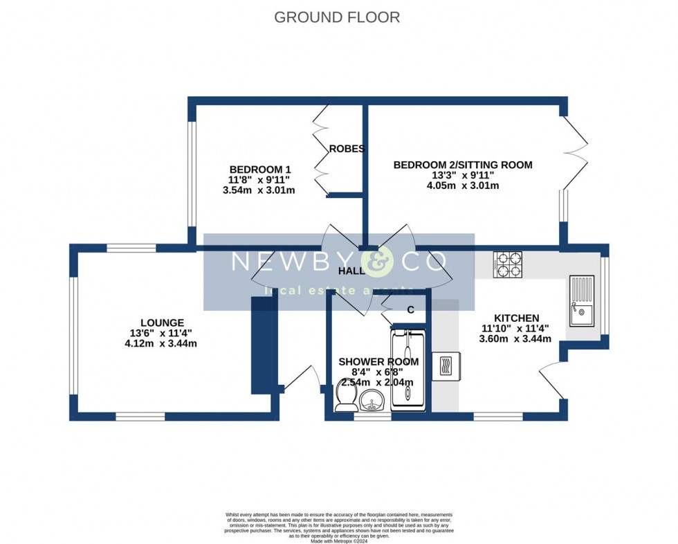 Floorplan for Piers Road, Glenfield, Leicester