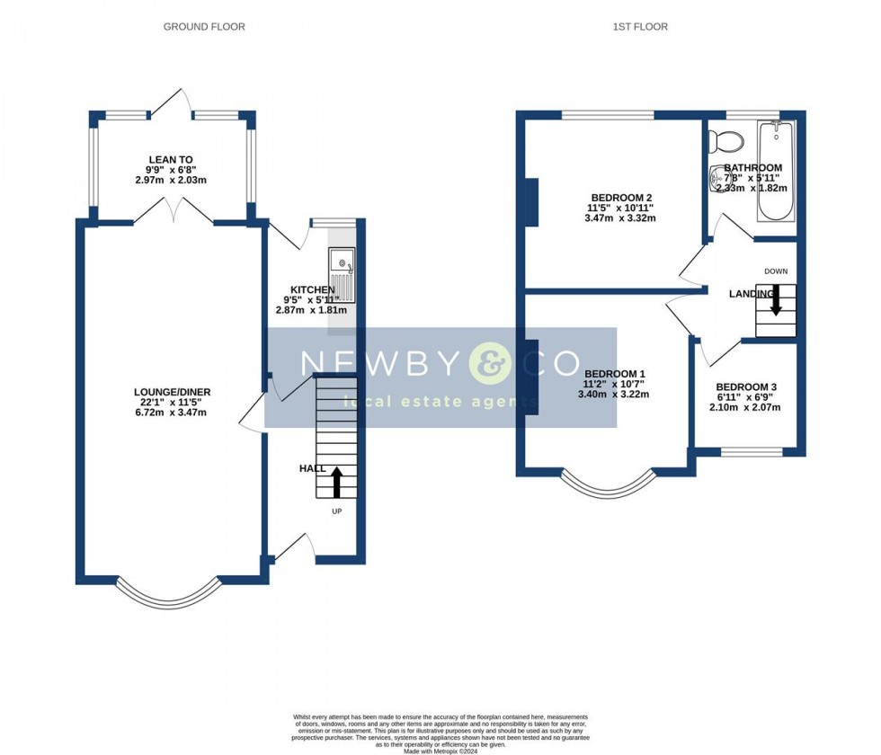 Floorplan for Turnbull Drive, Braunstone Town, Leicester