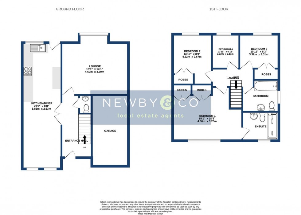 Floorplan for Wheatfield Close, Glenfield, Leicester