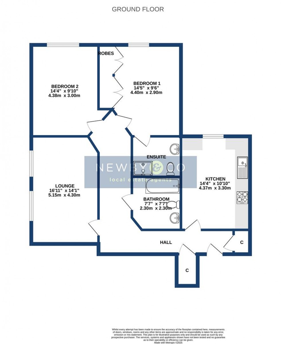 Floorplan for Stelle Way, Glenfield, Leicester