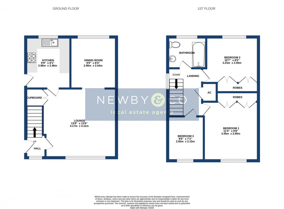 Floorplan for Hayfield Close, Glenfield, Leicester