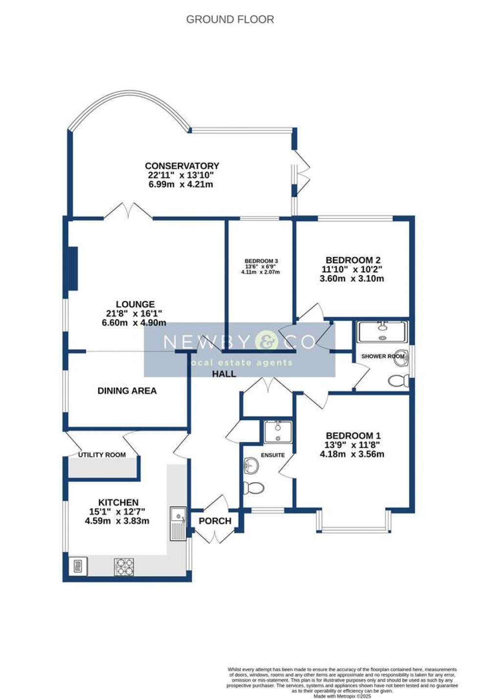 Floorplan for The Elms, Markfield