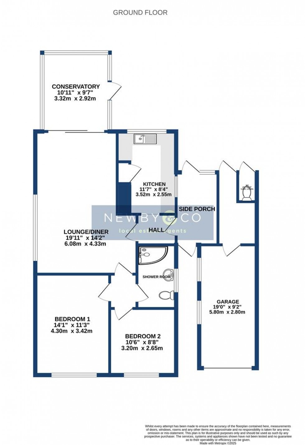 Floorplan for Chestnut Road, Glenfield, Leicester