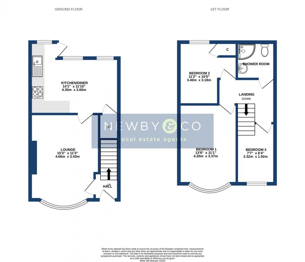Floorplan for Abbey Drive, Leicester