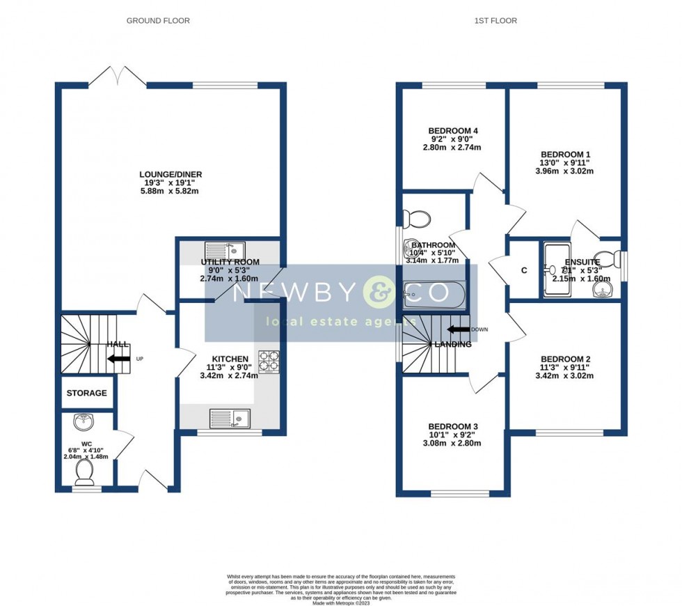 Floorplan for Tysoe Hill, Glenfield, Leicester