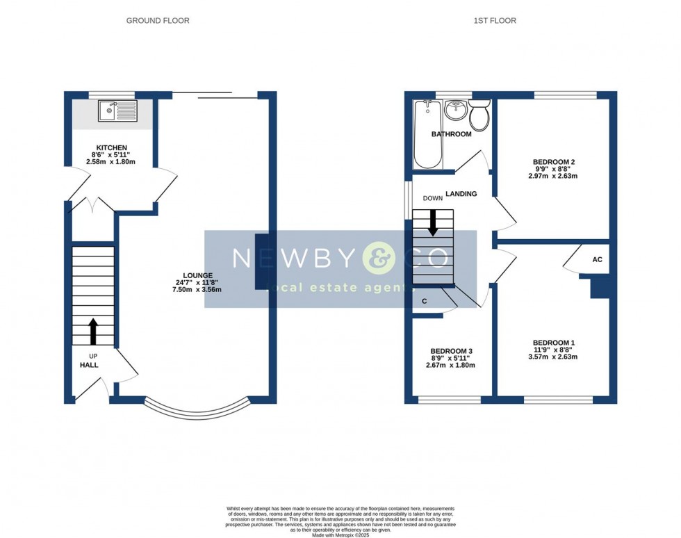 Floorplan for Ledwell Drive, Glenfield, Leicester