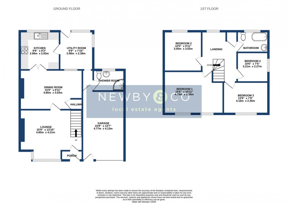 Floorplan for Henley Crescent, Braunstone Town