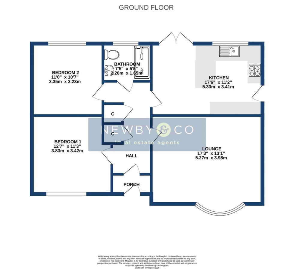 Floorplan for Foresters Close, Glenfield, Leicester