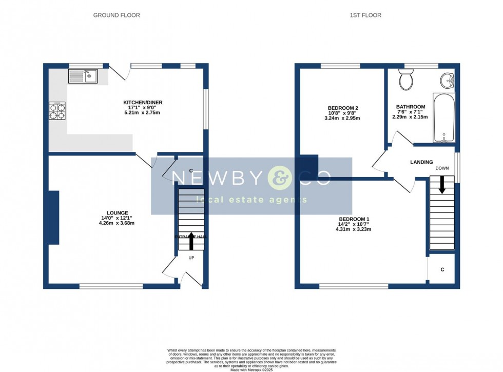 Floorplan for Manor Gardens, Glenfield, Leics