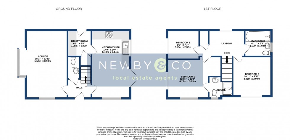 Floorplan for Cooper Close, Desford, Leicester