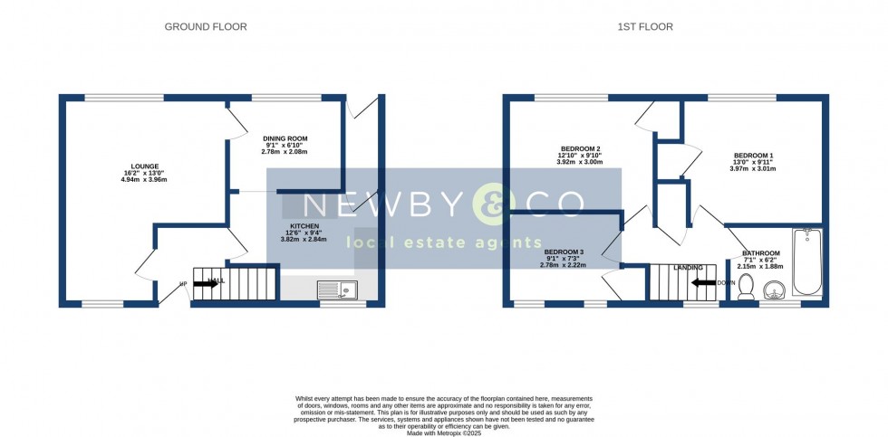 Floorplan for Coates Avenue, New Parks, Leicester