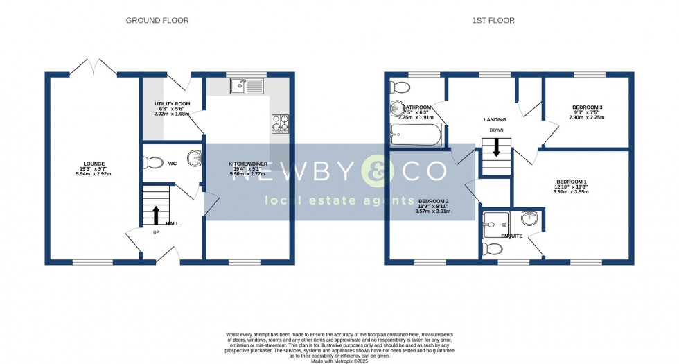 Floorplan for Archers way, Desford