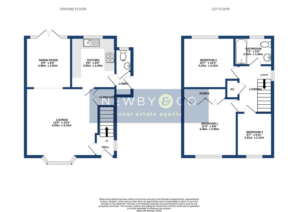 Floorplan for Hayfield Close, Glenfield, Leicester