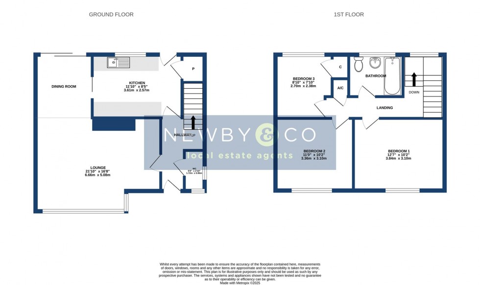 Floorplan for Whitesand Close, Glenfield, Leicester
