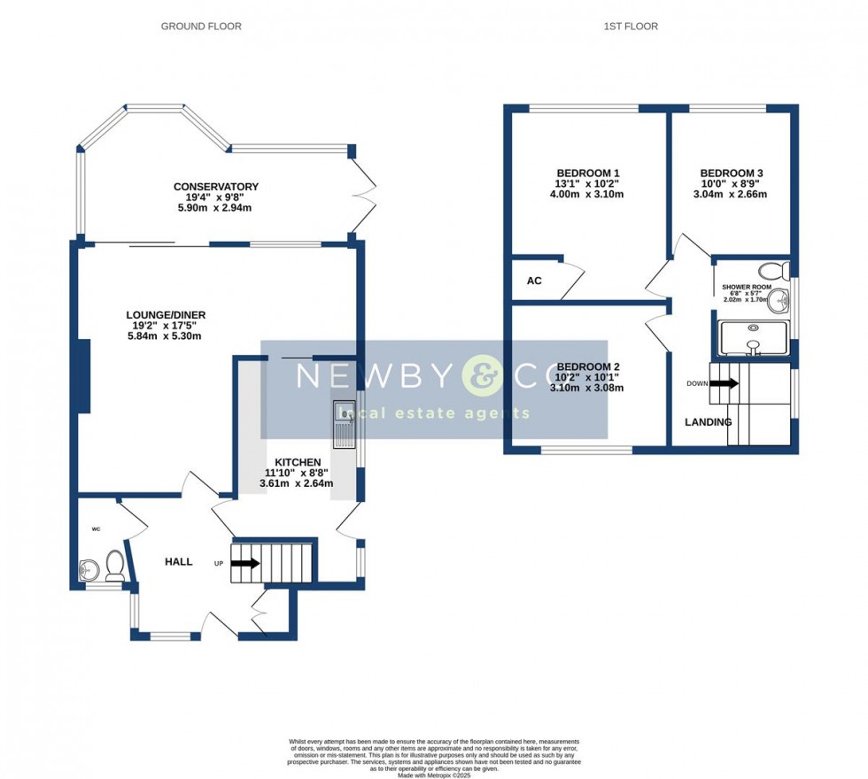 Floorplan for Wellesbourne Drive, Glenfield, Leicester