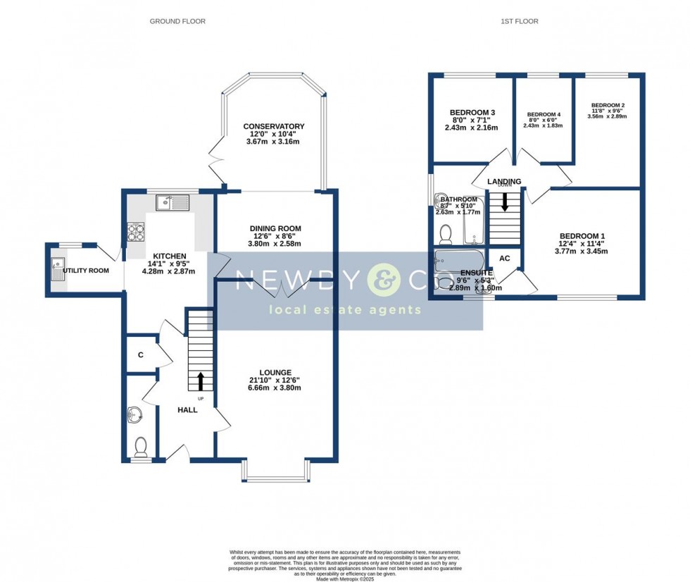 Floorplan for Stamford Drive, Groby, Leicester