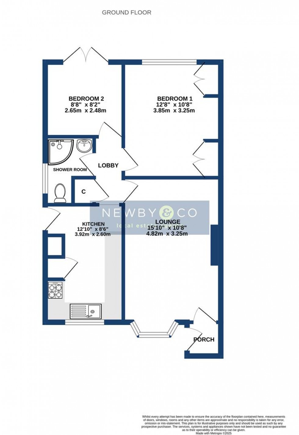 Floorplan for Linford Crescent, Markfield