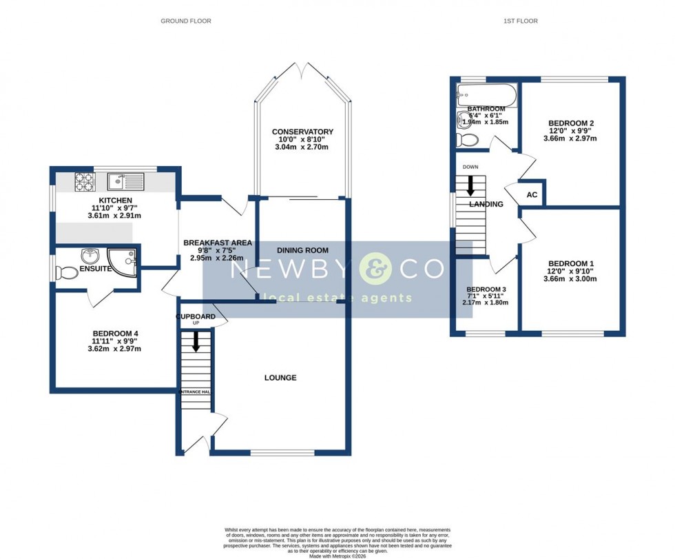 Floorplan for Shaw Wood Close, Groby, Leicester