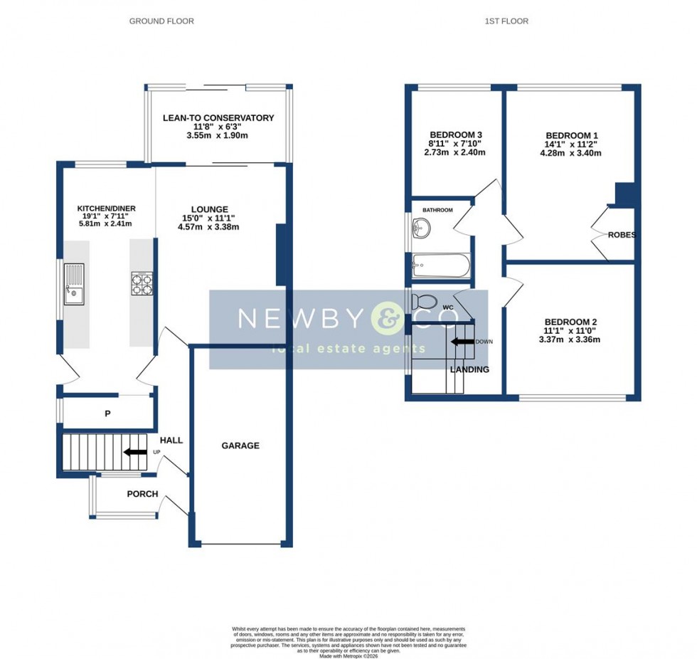 Floorplan for Fairestone Avenue, Glenfield, Leicester