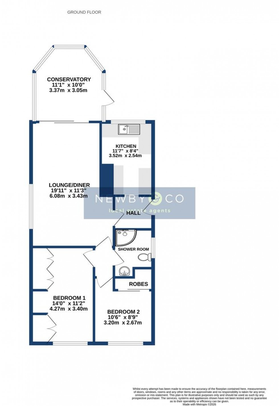 Floorplan for Loxley Road, Glenfield, Leicester