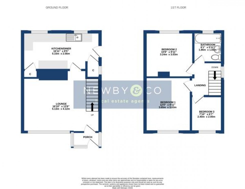 Floorplan for Kirkstone Close, Glenfield, Leicester
