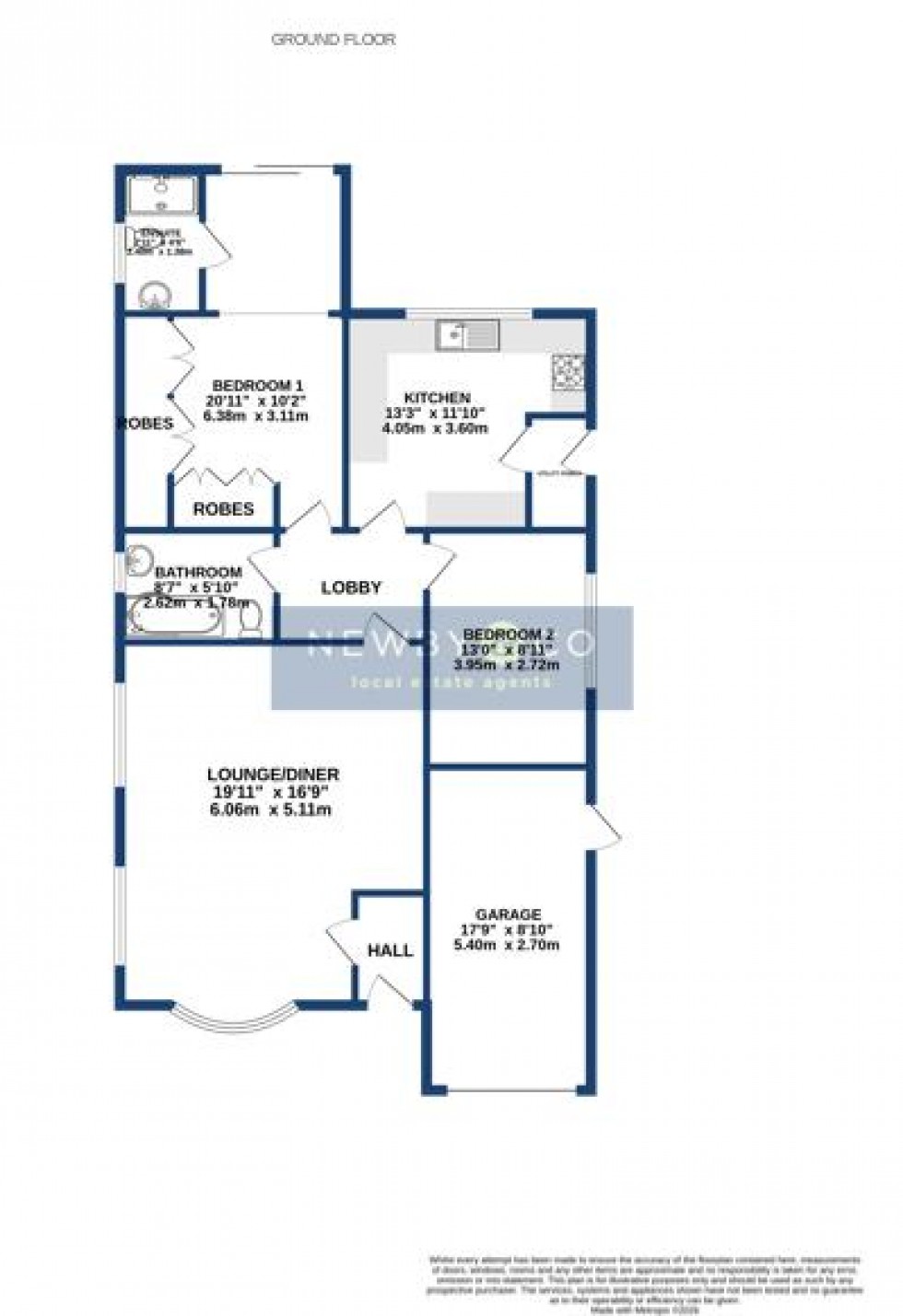 Floorplan for Overdale Close, Glenfield, Leicester