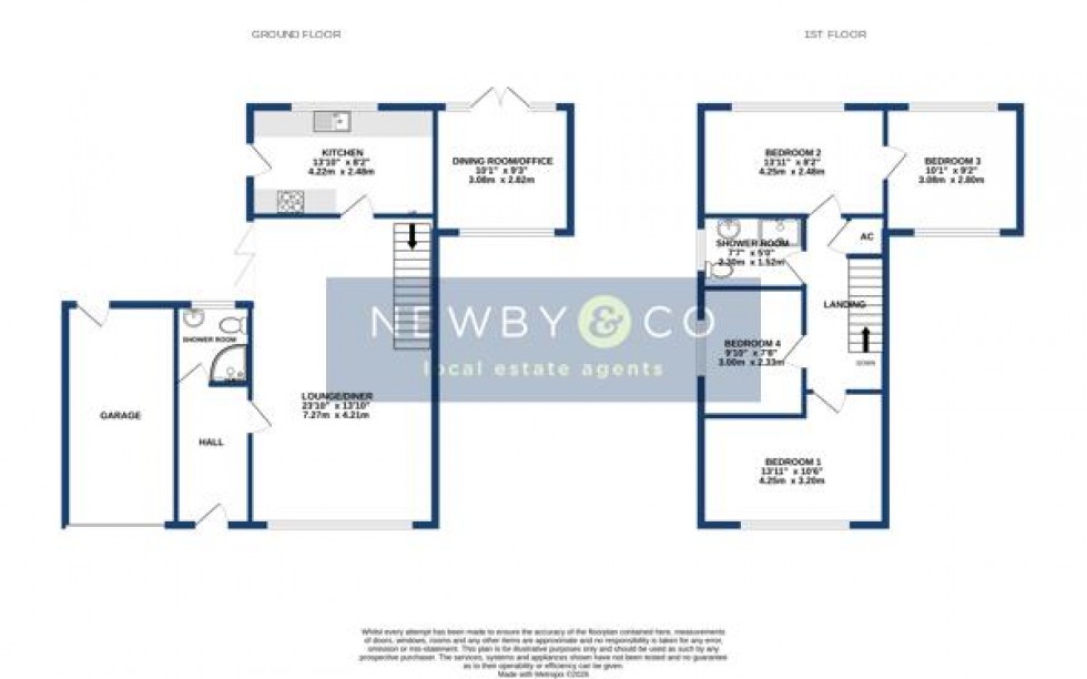 Floorplan for Wilshere Close, Kirby Muxloe, Leicester