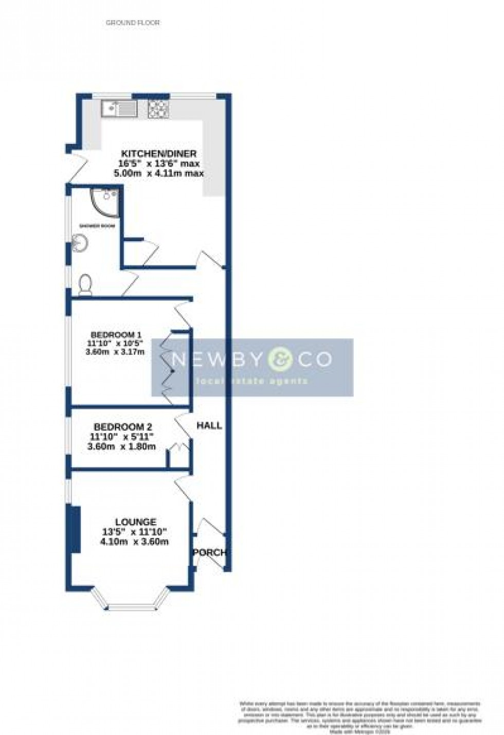Floorplan for Treaty Road, Glenfield, Leicester
