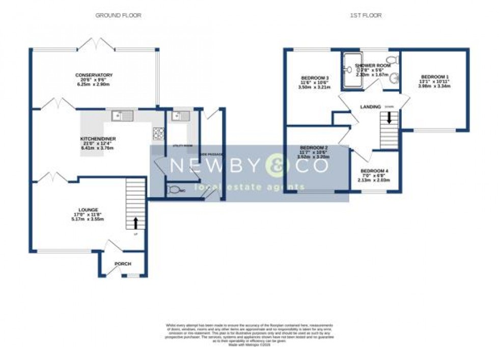 Floorplan for Salisbury Close, Desford, Leicester