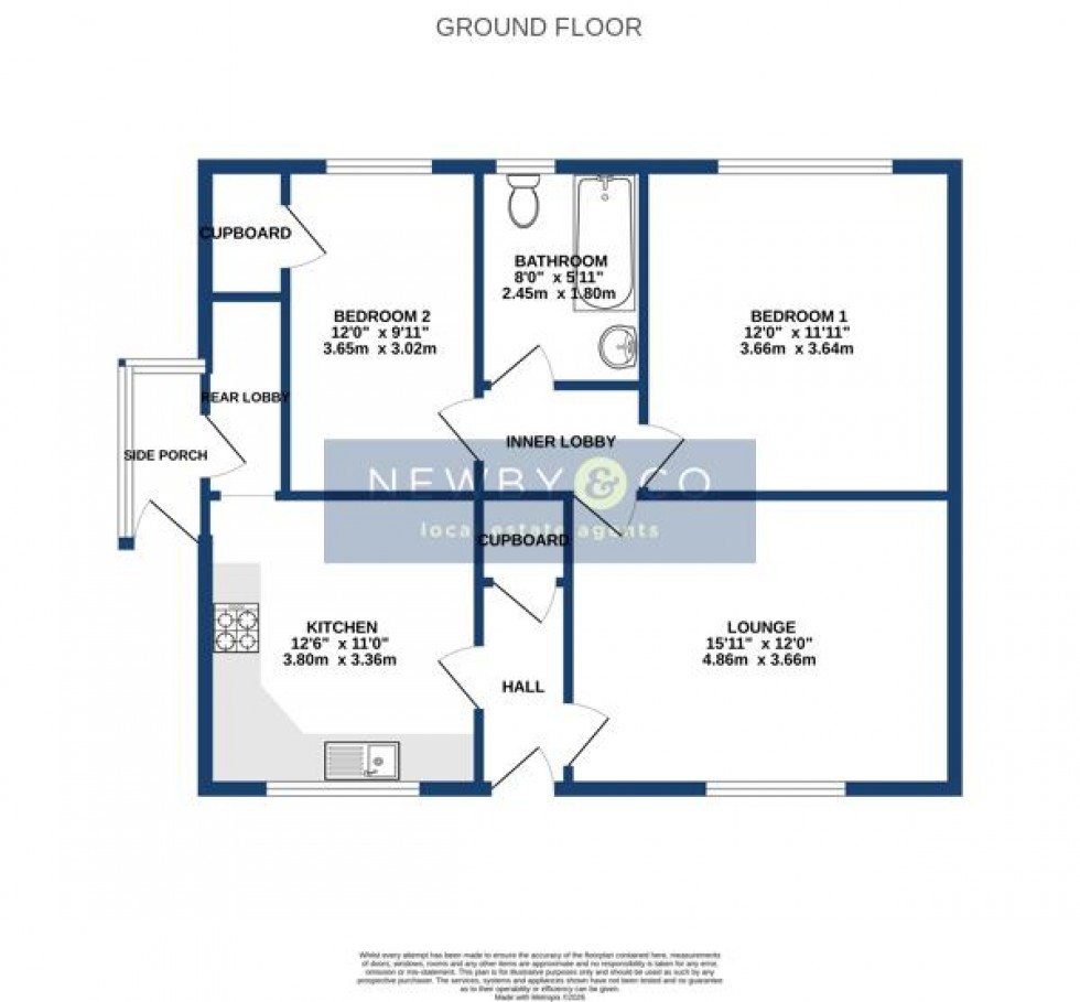 Floorplan for Ferrers Rise, Groby, Leicester