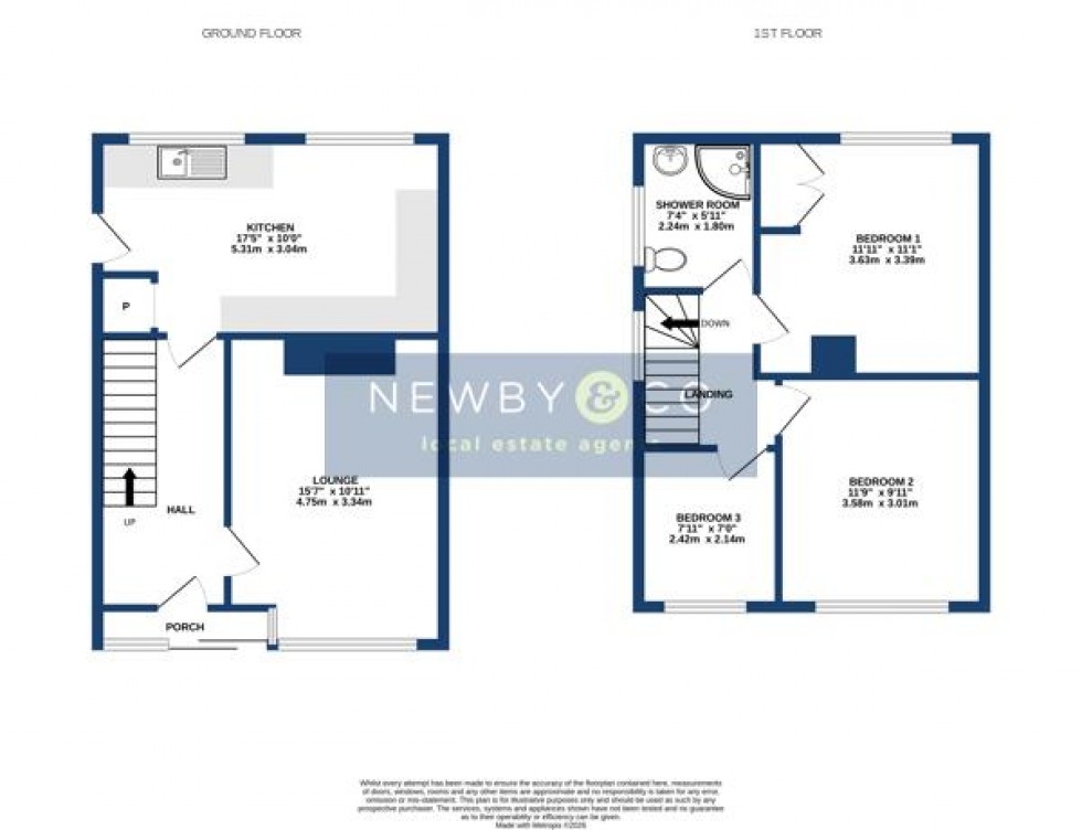 Floorplan for Link Road, Anstey, Leicester