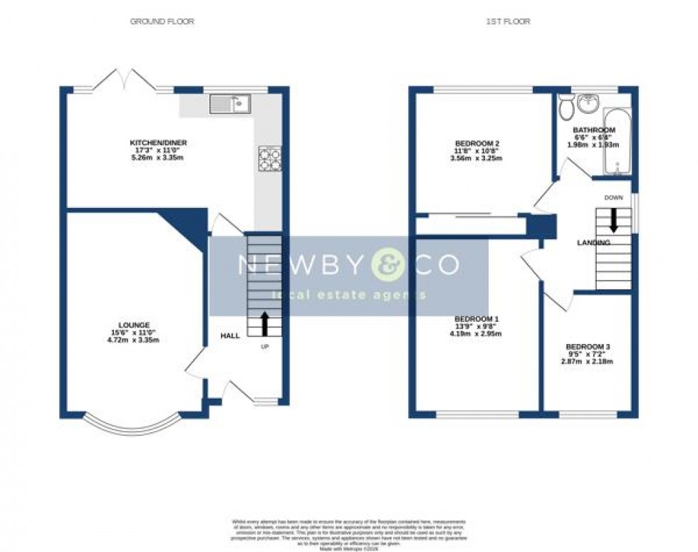 Floorplan for Prince Albert Drive, Glenfield, Leicester