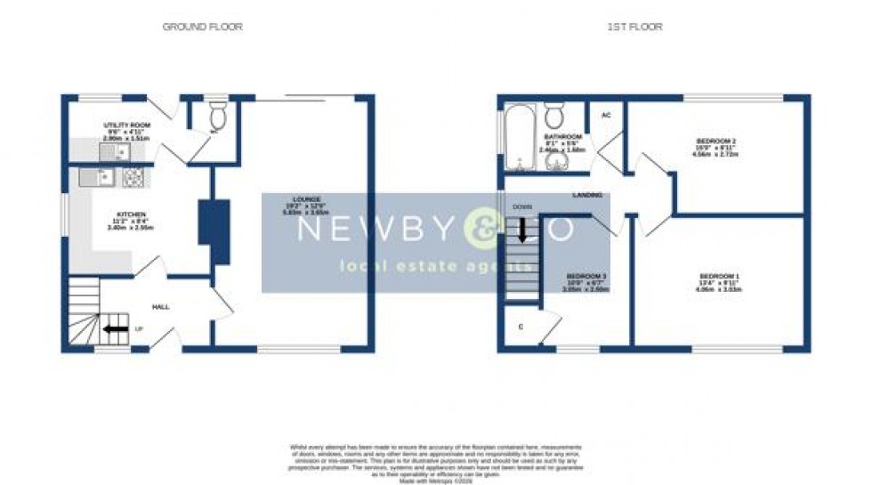 Floorplan for Whittington Drive, Ratby, Leicester