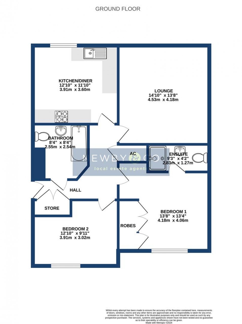 Floorplan for Stelle Way, Glenfield, Leicester